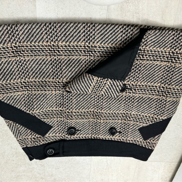 Karen Millen Short Mini Skirt Wool checked plaid - Picture 4 of 8
